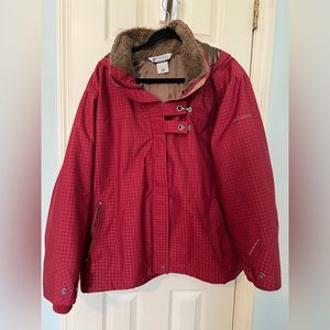 Columbia Burgundy Plus Size Women’s Jacket 3X